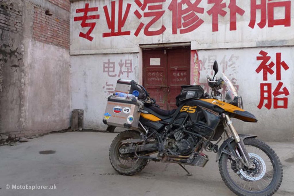 bmw UK GS adventure motorcycle permitted riding across china