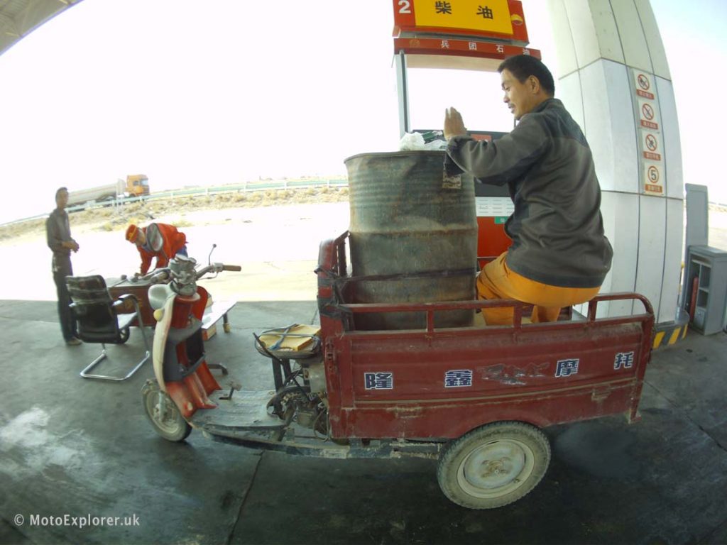 motorbike fuel station china