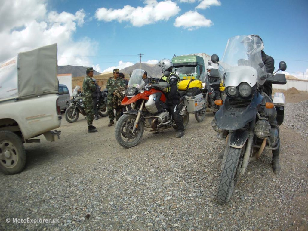 motorbike at china border