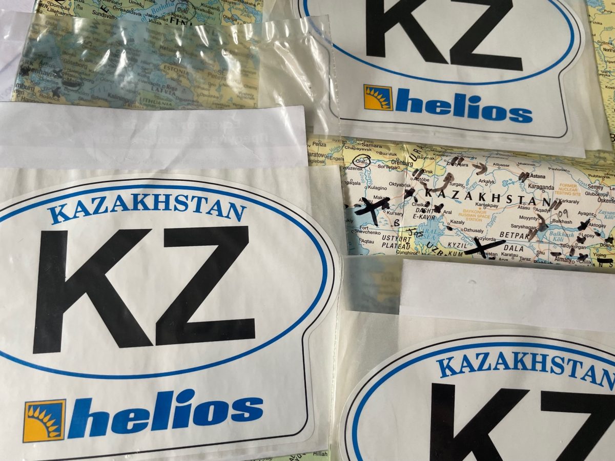 Kazakhstan KZ Kazak vehicle identity sign