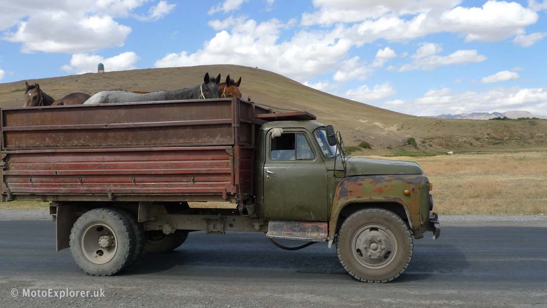 Kazak-rally truck on silk road